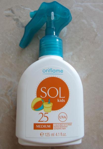 Детский цветной солнцезащитный спрей SOL от Oriflame