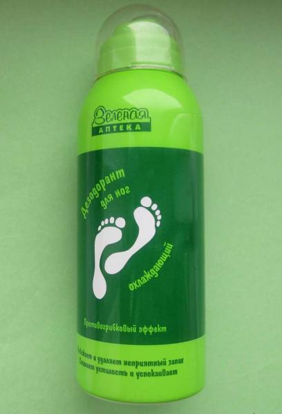 Охлаждающий дезодорант для ног «Зеленая аптека» 