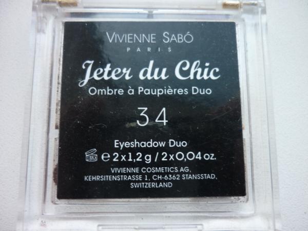 Красивый коричневый оттенок Теней для век Jeter du chic от Vivenne Sabo 